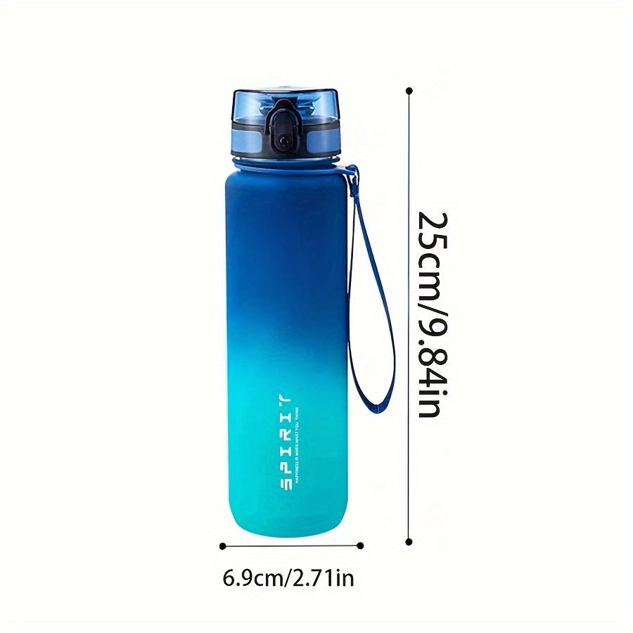 1pc Sports Water Bottle in various sizes (500ml/650ml/1000ml), perfect for camping, hiking, fitness, and outdoor activities. Great birthday gift idea.