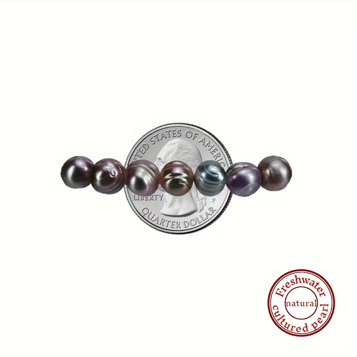 Classic Black Freshwater Pearl Bracelet - 7-8mm Natural Pearls with Distinctive Growth Lines, Ideal for Couples and Gifting