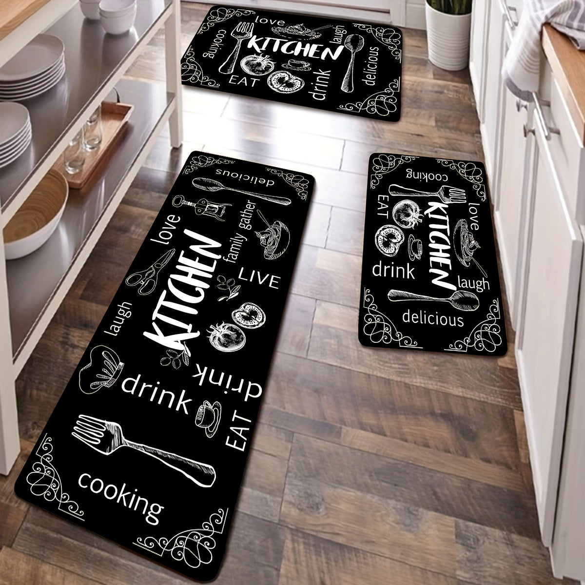 Anti Fatigue Kitchen Mat provides comfort, durability, and safety in the kitchen. This non-slip cushioned rug is perfect for standing in the kitchen for long periods of time. It is heavy duty and waterproof, making it ideal for use in the kitchen