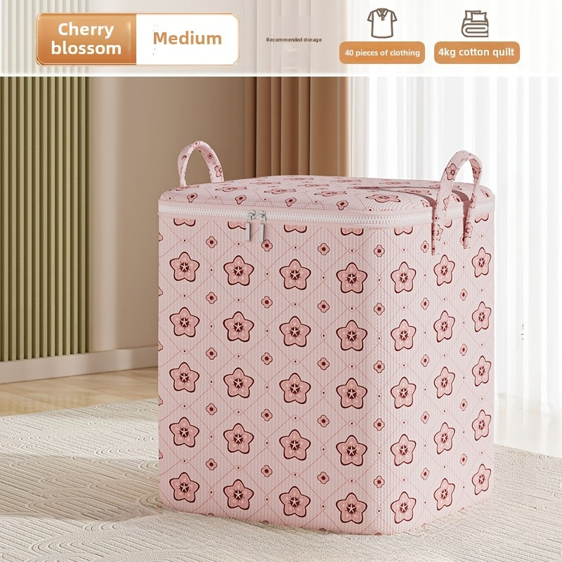 Under-Bed Storage Organizer in Boho Style, Waterproof Fabric, Spacious with Gull Wing Closure, Ideal for Seasonal Clothing, Quilts, and Miscellaneous Items, Versatile Rectangle Space Saver