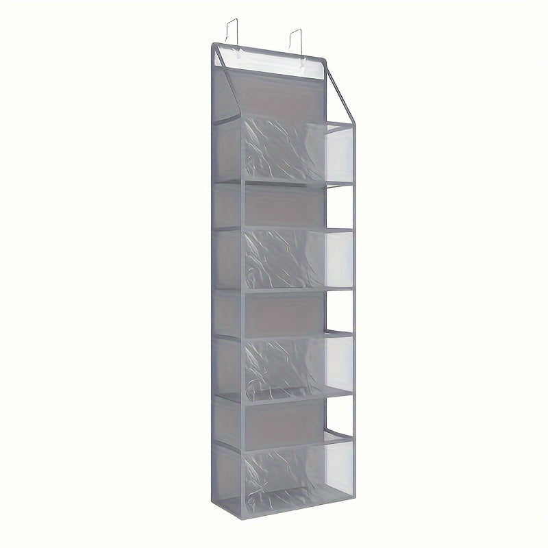 A versatile over-the-door organizer featuring clear pockets - ideal for bedrooms, closets, bathrooms, and dorm rooms.