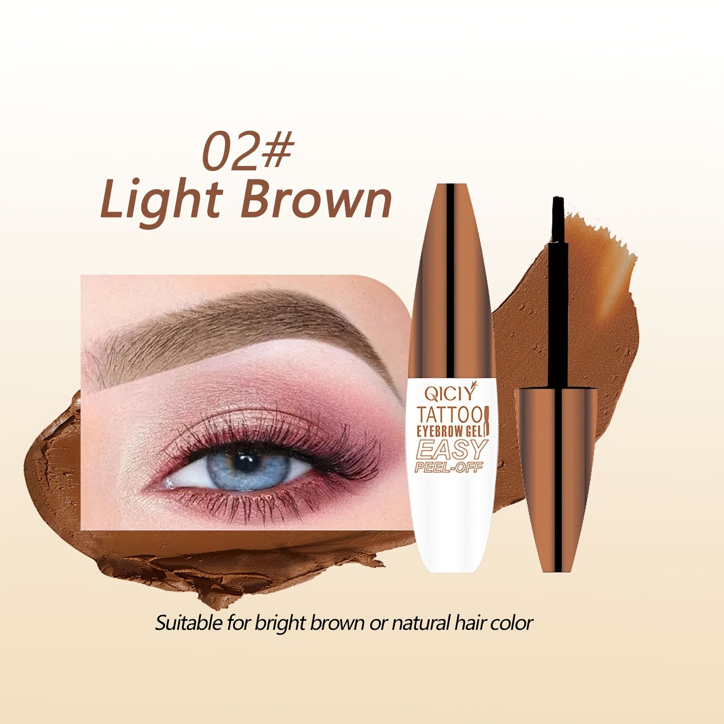 Long-lasting, waterproof eyebrow tint for perfect brows with natural 3D effect. Ideal gift for women.