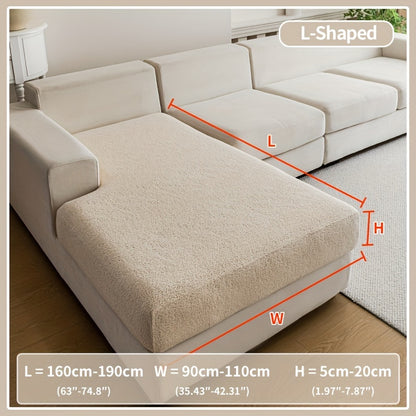 Waterproof stretch sofa cover for all seat sofas, with a modern non-slip design, pet-friendly, and fits L-shaped sofas.