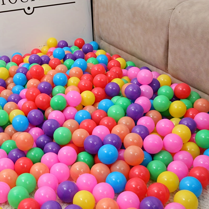 High-quality indoor Bobo balls available in sets of 50 or 100 colorful ocean balls.