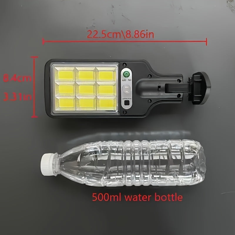 Outdoor solar wall lights, available in sets of 2, 4, or 6. Features 3 lighting modes and motion sensor. Ideal for garden walls, terrace paths, yards, fences, and pathways.