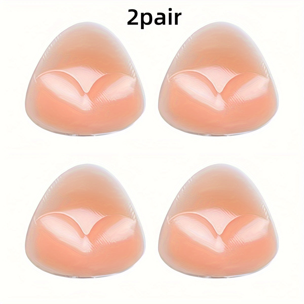 Silicone bra inserts for invisible cleavage boost, fits bras and swimwear, waterproof and reusable.