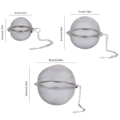 Enjoy the perfect cup of tea at home with our premium 304 stainless steel tea ball pack