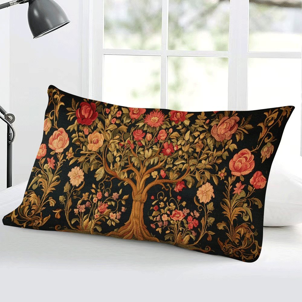 Bring a touch of nature into your home with our Tree of Life decorative pillow cover. Made from soft velvet, this 50.8x30.48cm cover features a convenient zip closure and is machine washable for easy care. Perfect for adding a cozy touch to your living