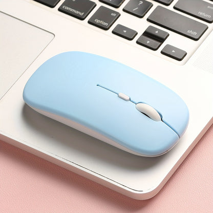 Ergonomic wireless mouse ideal for laptops with 2.4Ghz USB receiver for office or gaming.