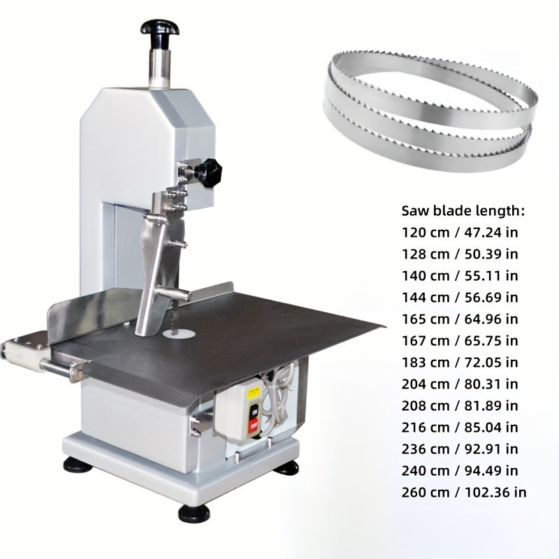 Multipurpose high-carbon steel saw blade for frozen fish and meat, ideal for home use without requiring power.