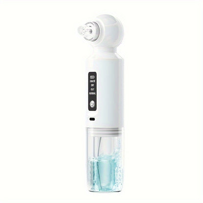 6-head electric blackhead vacuum with water cycle skin cleaning, USB charging mini beauty device.