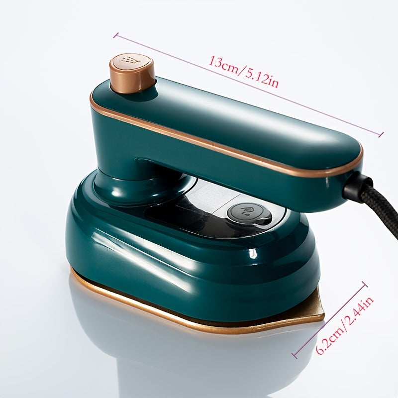 Compact and portable iron ideal for home, travel, and student dormitories. Features fast heating, dry and wet ironing options, and 180° foldable design for easy storage.