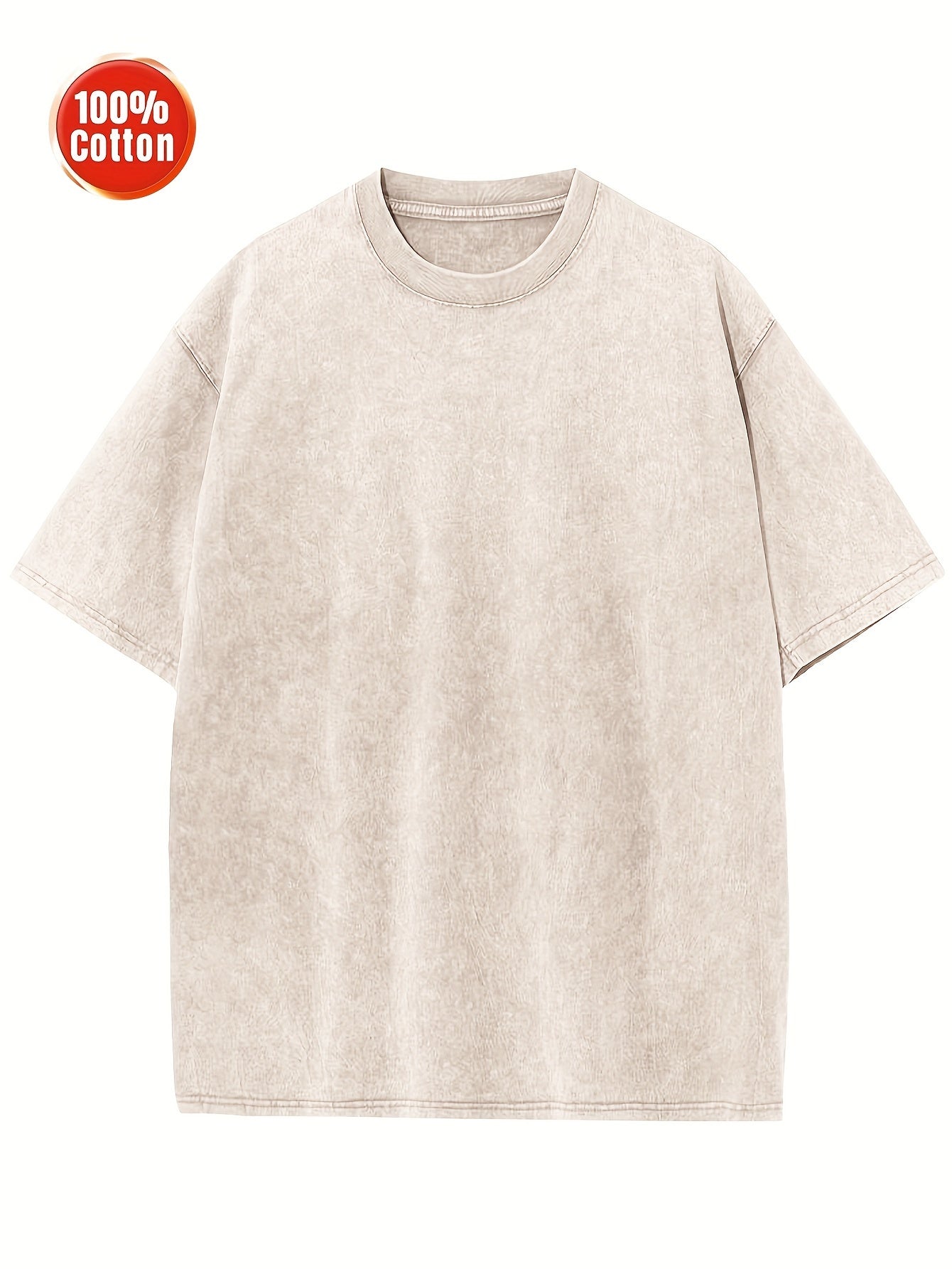 Vintage style men's cotton t-shirt for summer outdoor wear.