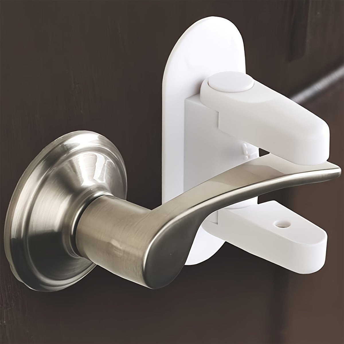 Durable Safety Door Lock in White - 1pc for Home Protection