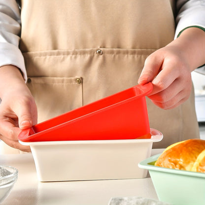 Set of 4 Silicone Loaf Pans for Baking Bread and Making Toast - Non-Stick Bakeware, Oven and Kitchen Accessories