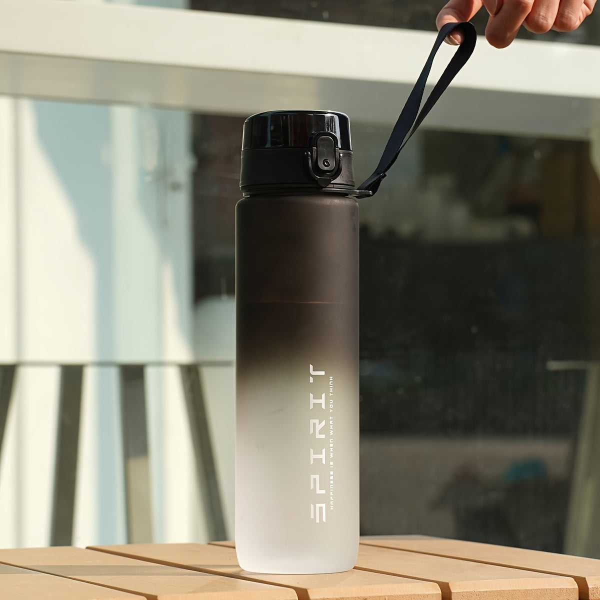 Leak-proof 34oz sports water bottle for gym, fitness, and outdoor use. Durable and portable with food-grade material (hand wash only).