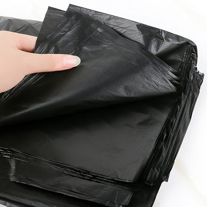 Thickened Heavy Duty Black Garbage Bags - Available in 80/120/150/250/300pcs - Strong, Durable, Leak-Resistant, and Tear-Proof - Perfect for Household, Commercial, and Outdoor Waste Disposal, Cleaning, and Organization