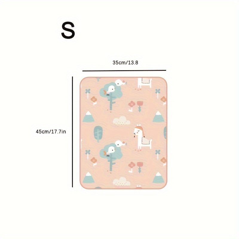 This adorable waterproof diaper changing mat features a charming pattern. It also doubles as an absorbent urine mat and changing pad. This soft, reusable washable mattress pad makes a great Halloween, Thanksgiving, or Christmas gift.