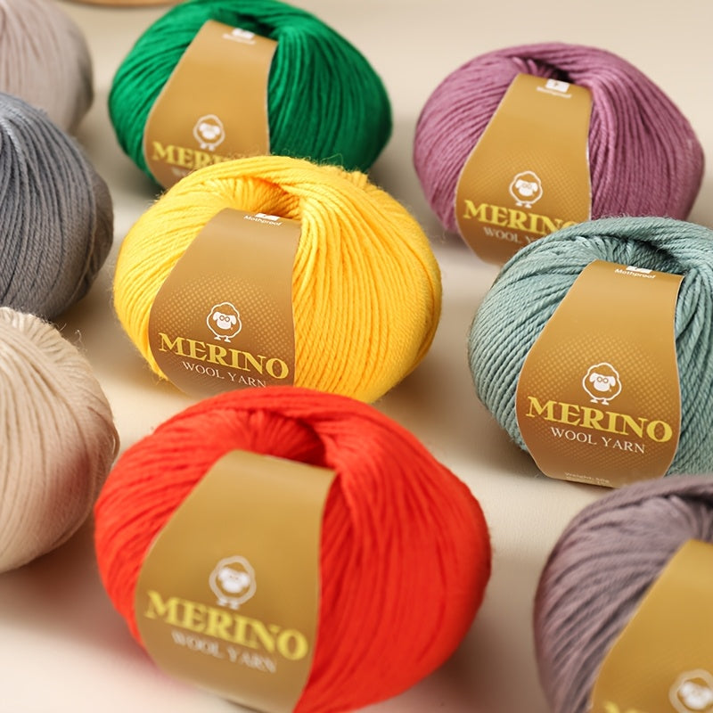 10 JIUWEIDIAOWANG Merino Wool Yarn balls, 500g each, 212 Medium Weight, Hand-Dyed DIY material for knit apparel - Multicolor Gradient, Chunky & Fine Blend, Camel Hair, Autumn Winter.