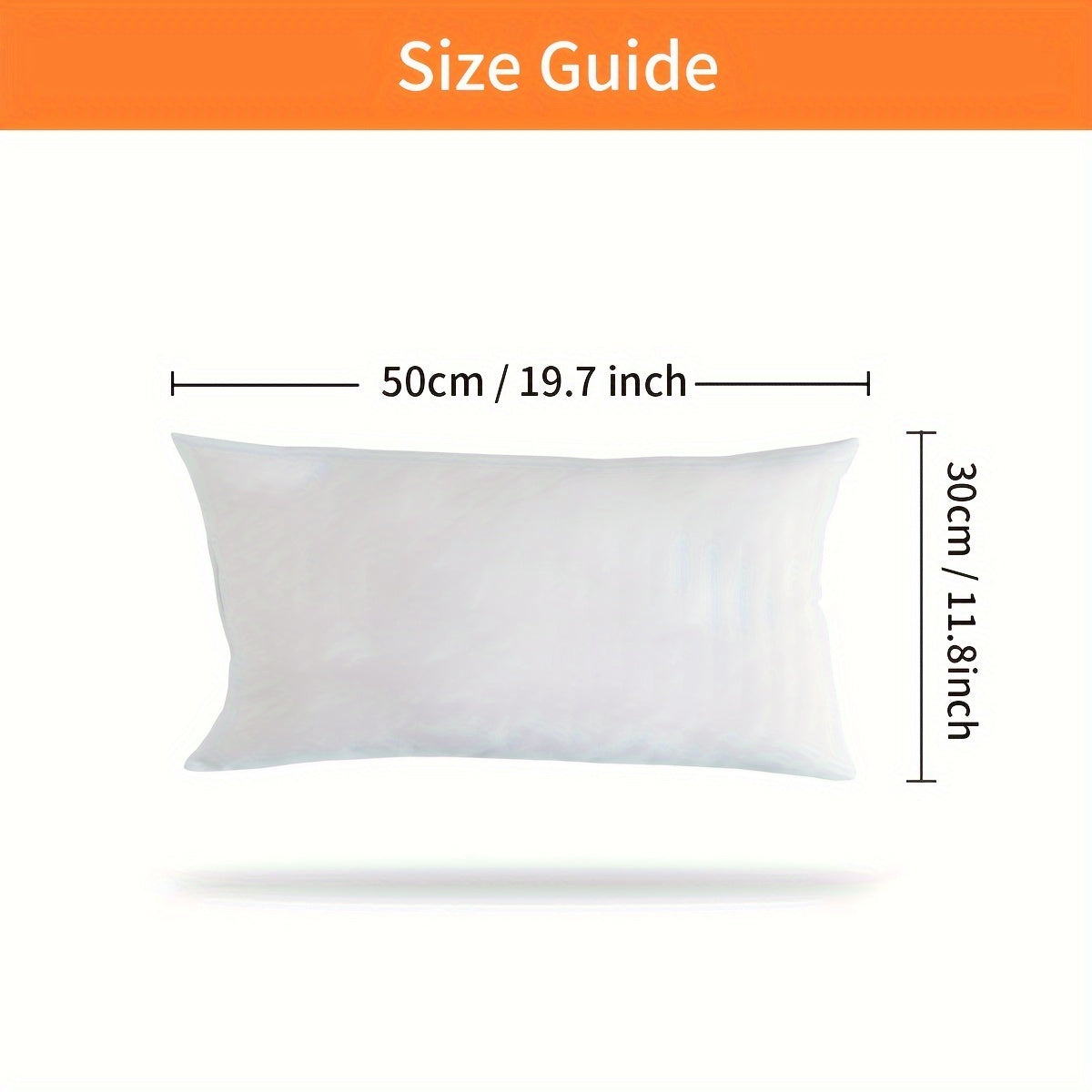 2 or 4 white pillow cores filled with soft polyester fiber, suitable for home decoration and various seating areas.