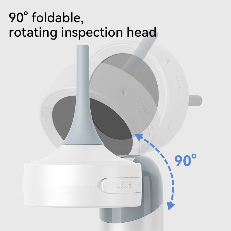 Inskam 4-in-1 Smart Ear & Nose Camera with Screen - HD 1080P, 90° Rotating Inspection Head, Wax Removal Tool included for various uses.