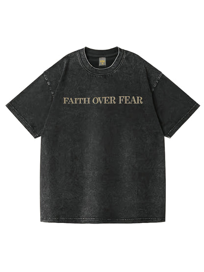 Men's 100% Cotton Faith Letter Printed T-Shirt for All Seasons, ideal for Summer