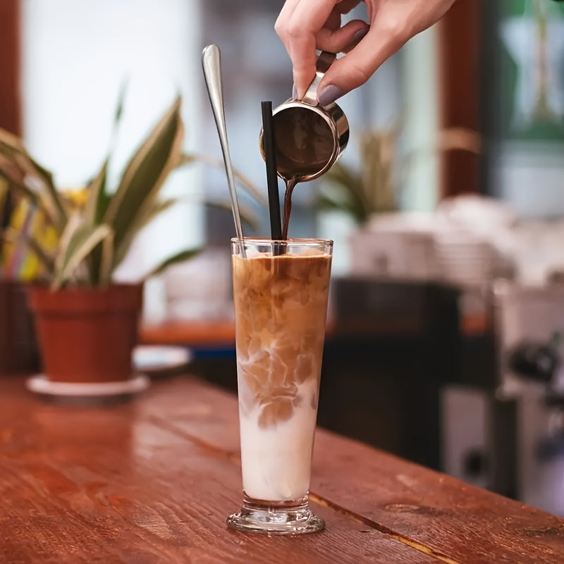 2/4 stainless steel long-handled spoons for coffee, tea, ice cream, and stirring.