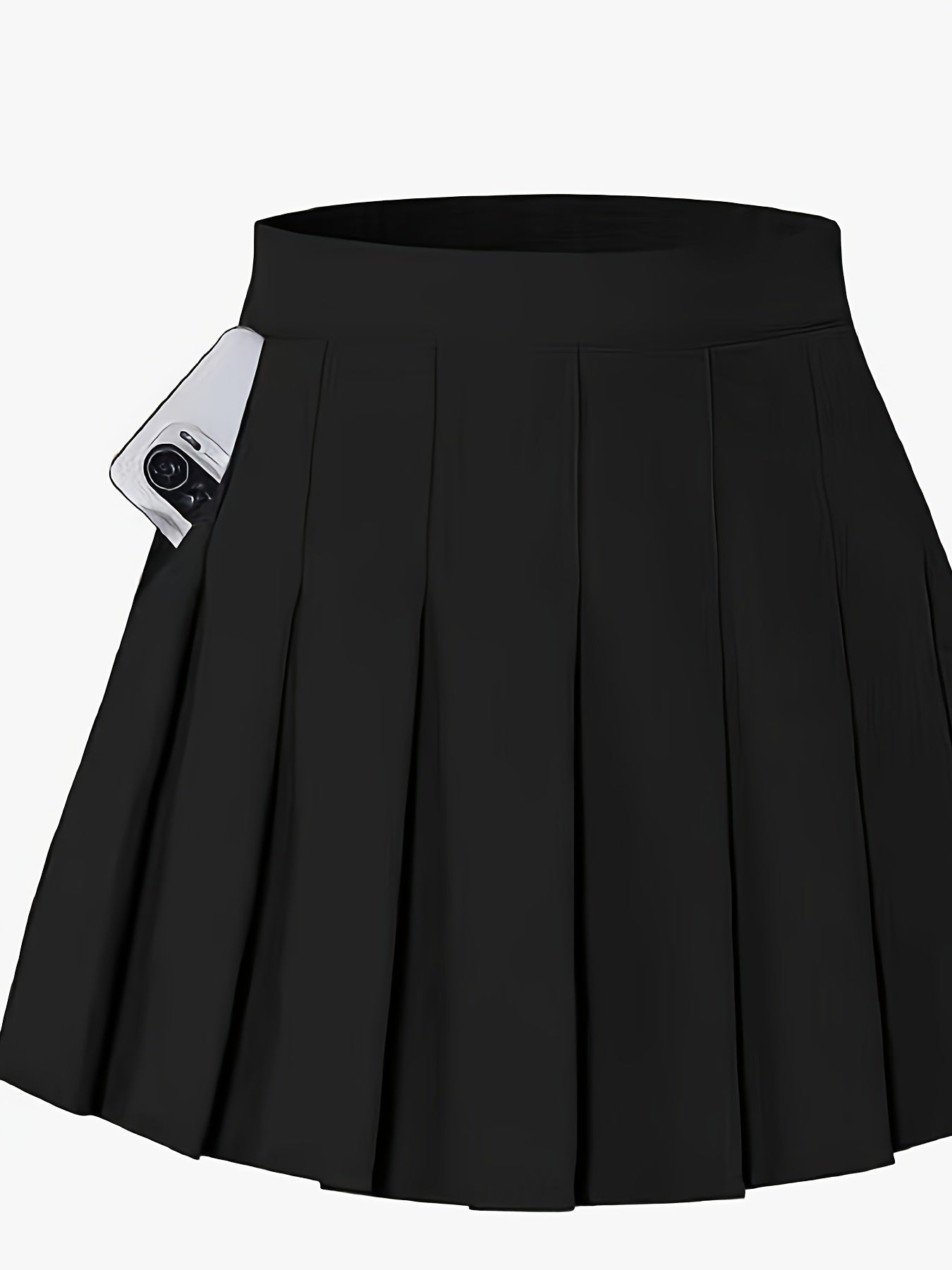 A versatile pleated skirt for campus sports with a unique pocket on the right side. Ideal for outdoor school activities.