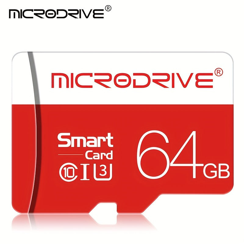 MICRODRIVE TF SD Memory Card - High-Speed Class 10 U3 UHS-I, 4K HD Compatible, Sizes: 4G-256GB, MICRODRIVE