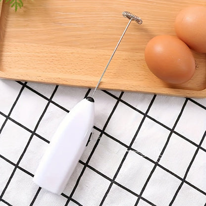 Compact and Convenient Battery-Powered Milk Frother and Egg Beater for Coffee, Cappuccino, and Creamers - Portable Kitchen Gadget