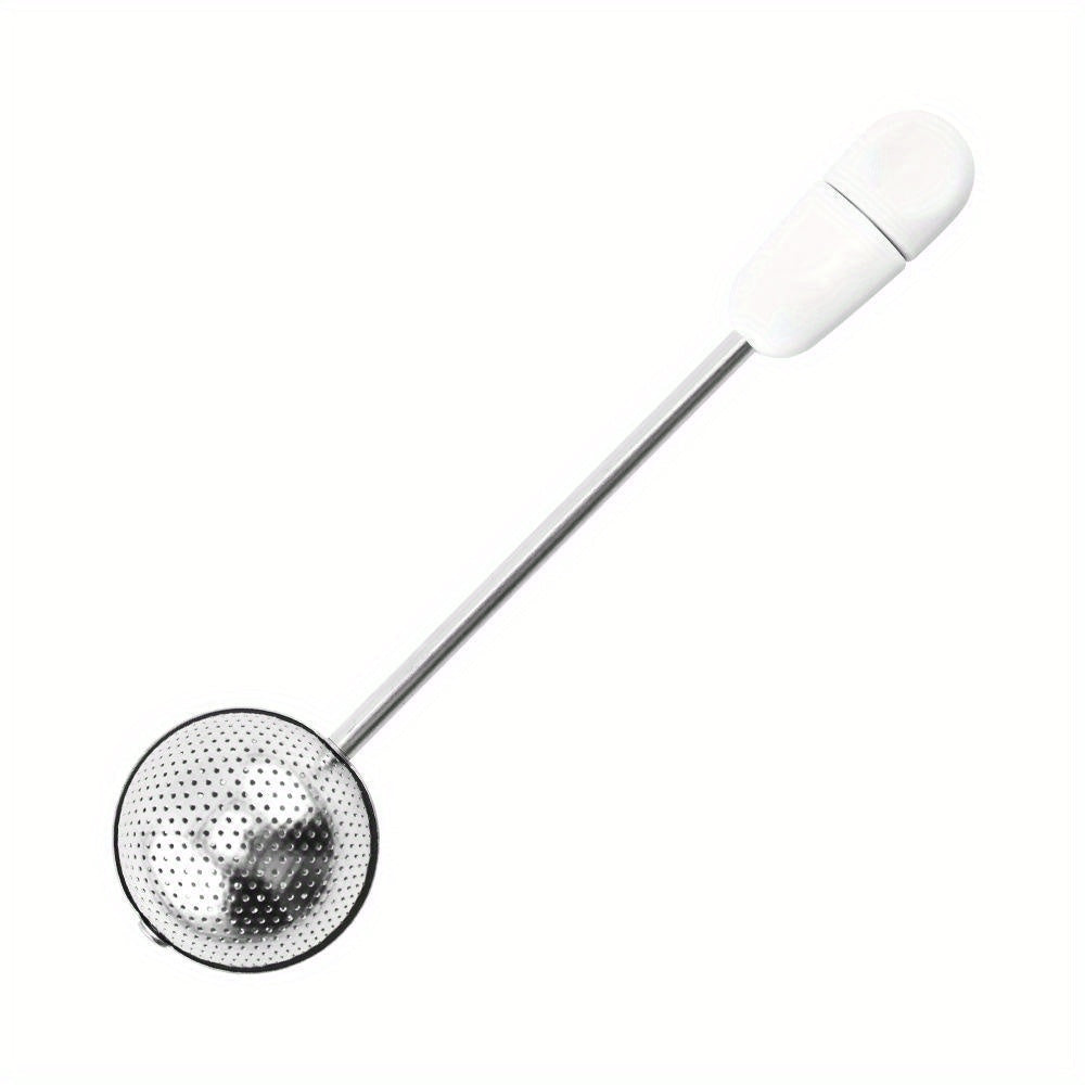 One Piece Stainless Steel Tea Infuser - Durable Mesh Tea Strainer for Loose Leaf Green Tea - Ideal for Use in Mugs and Teapots