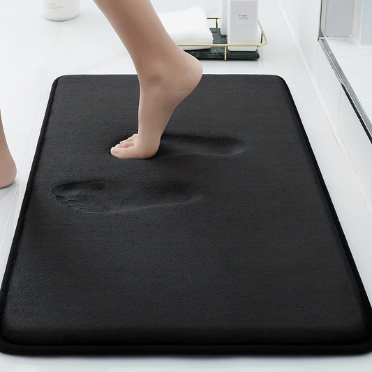 Soft Floor Mat for Kitchen, Absorbent and Quick-drying, Non-slip Entry Door Rug, Memory Foam Cushioned Foot Pad for Bathroom, Bedroom, Kitchen, and Living Room. Perfect for Home Decoration and Ideal Living Room Supplies.