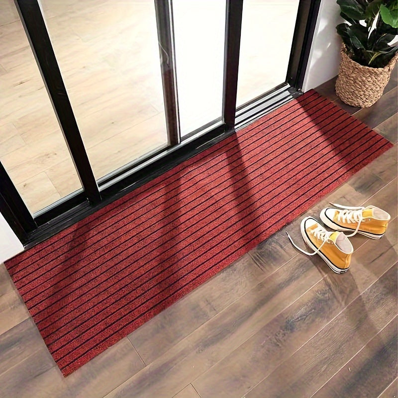 Premium Polyester Floor Mat for Entrance Doors, Rectangular Non-Slip Indoor/Outdoor Doormat with Hand Wash Care Guidelines