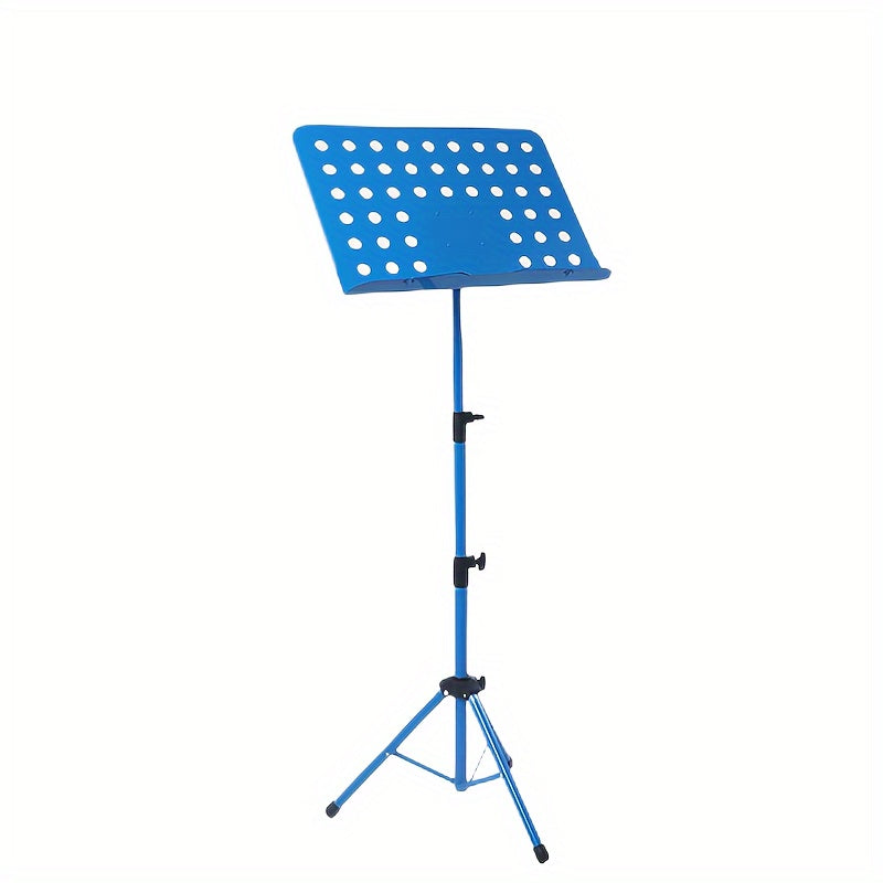 Portable folding music stand suitable for guitar, guzheng, and violin. Can be adjusted vertically.