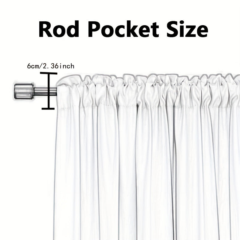 Elegant White Sheer Voile Curtains with 2 Panels, Ideal for Kitchen, Bedroom, and Living Room - Soft and Breathable Window Treatment Featuring Rod Pocket for Easy Installation - Enhance Your Home Decor with These Beautiful Curtains