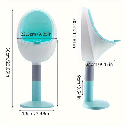 Height-adjustable portable family urinals.