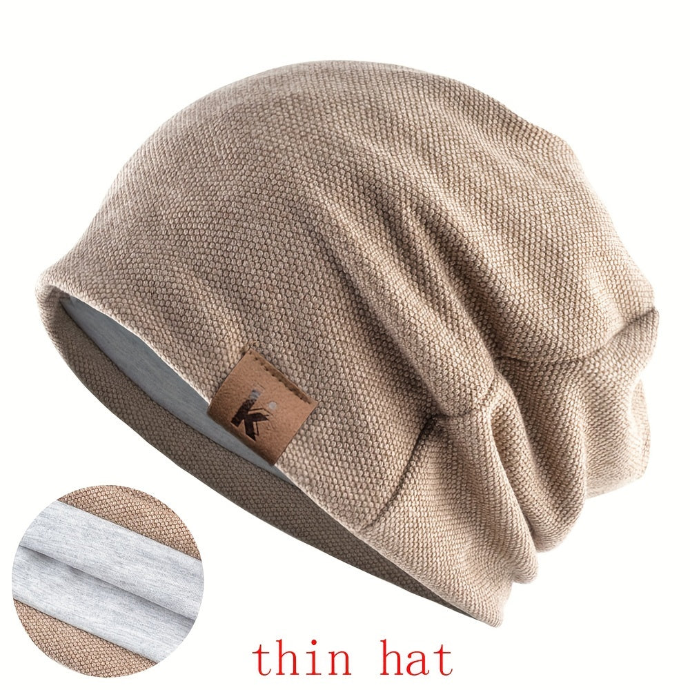 Windproof and warm beanie hat suitable for outdoor casual sports, suitable for both men and women.