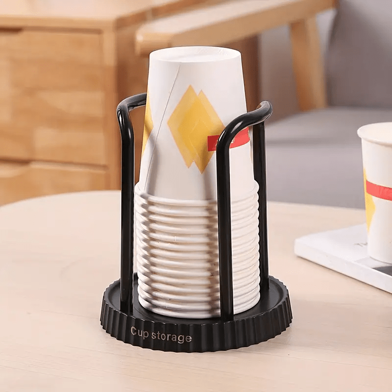 Sleek Stainless Steel Cup Dispenser - Stylish Countertop Container for Home, Office & Cafe | Convenient Paper Cup Organizer with Easy Access