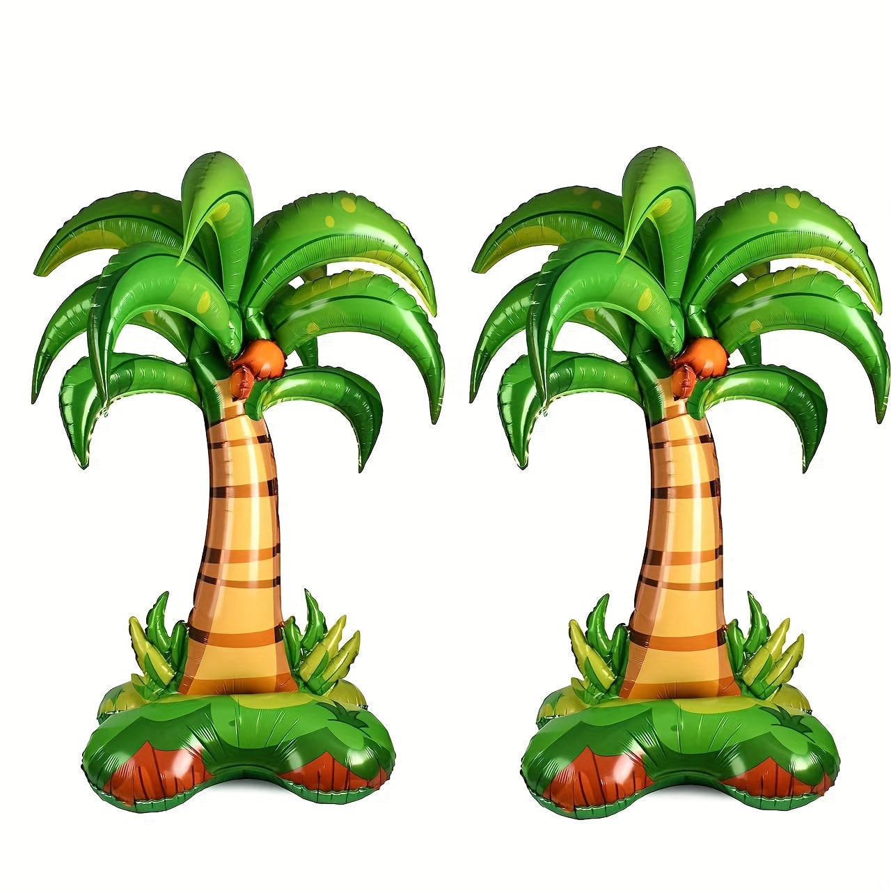 Large 3D inflatable palm tree balloon ideal for birthday, wedding, Hawaiian luau, or summer themed parties.