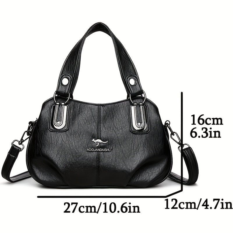 New trendy bag for middle-aged women - versatile handbag with single shoulder and crossbody design.