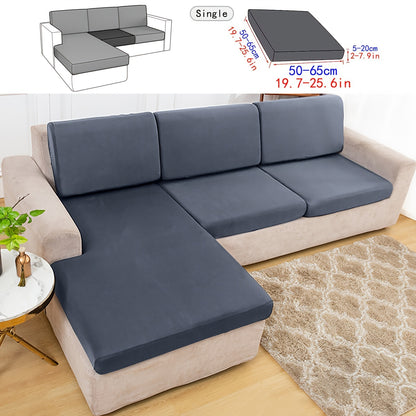 Durable sofa cover in solid color, suitable for pets, dustproof, and machine washable for living room, bedroom, and dining area.