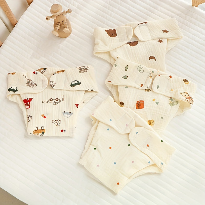 Baby Diapers made from Gentle Cotton with Charming Designs for Infants up to 3 Years Old