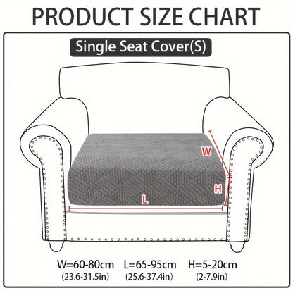 Modern polar fleece jacquard sofa slipcover with elastic band for a fitted look. Machine washable and pet-friendly. Fits sectional, armchair, loveseat, 3-seater, and 4-seater sofas. Includes armrest covers. Great Christmas gift idea.