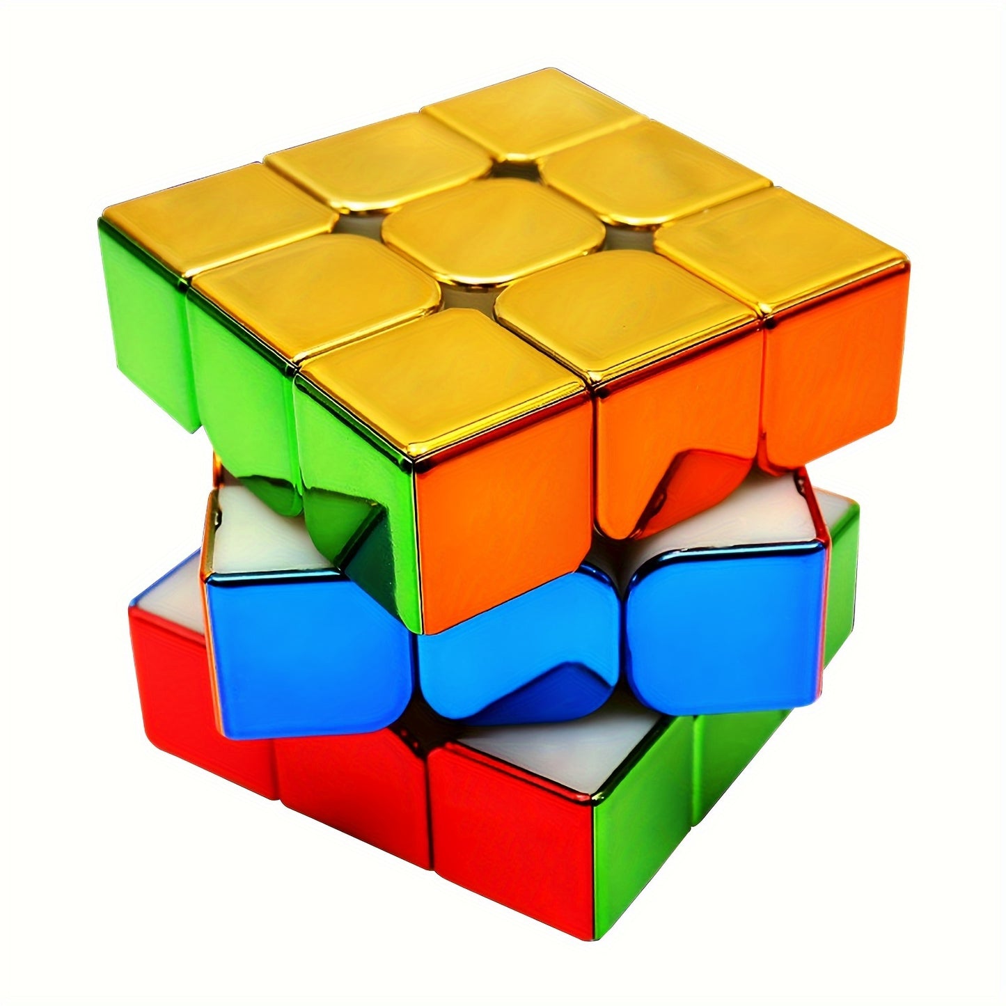 A collection of fun and challenging puzzles including a 3x3 Speed Cube, Mirror Surface Magic Cube, and Original Stickerless Magic Cube.