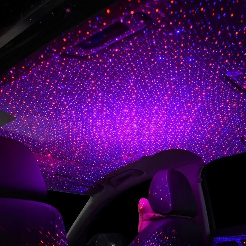 Car star light USB Interio light atmosphere light for indoor and outdoor projection in car.