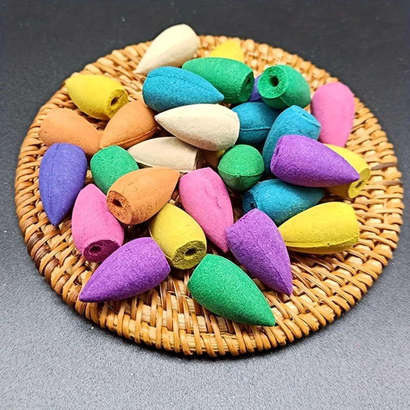 108pcs Backflow Incense Cones for Waterfall with Tea Smoke Fragrance.