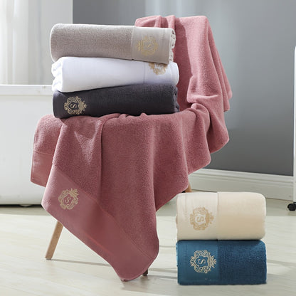 High-quality set of 3 pure cotton towels, soft and skin-friendly. Ideal for home, hotels, and beauty salons. Set includes 1 bath towel (380g, 70*140cm) and 2 face towels (100g each, 34*74cm). Excellent absorbency, perfect for bathroom promotions.