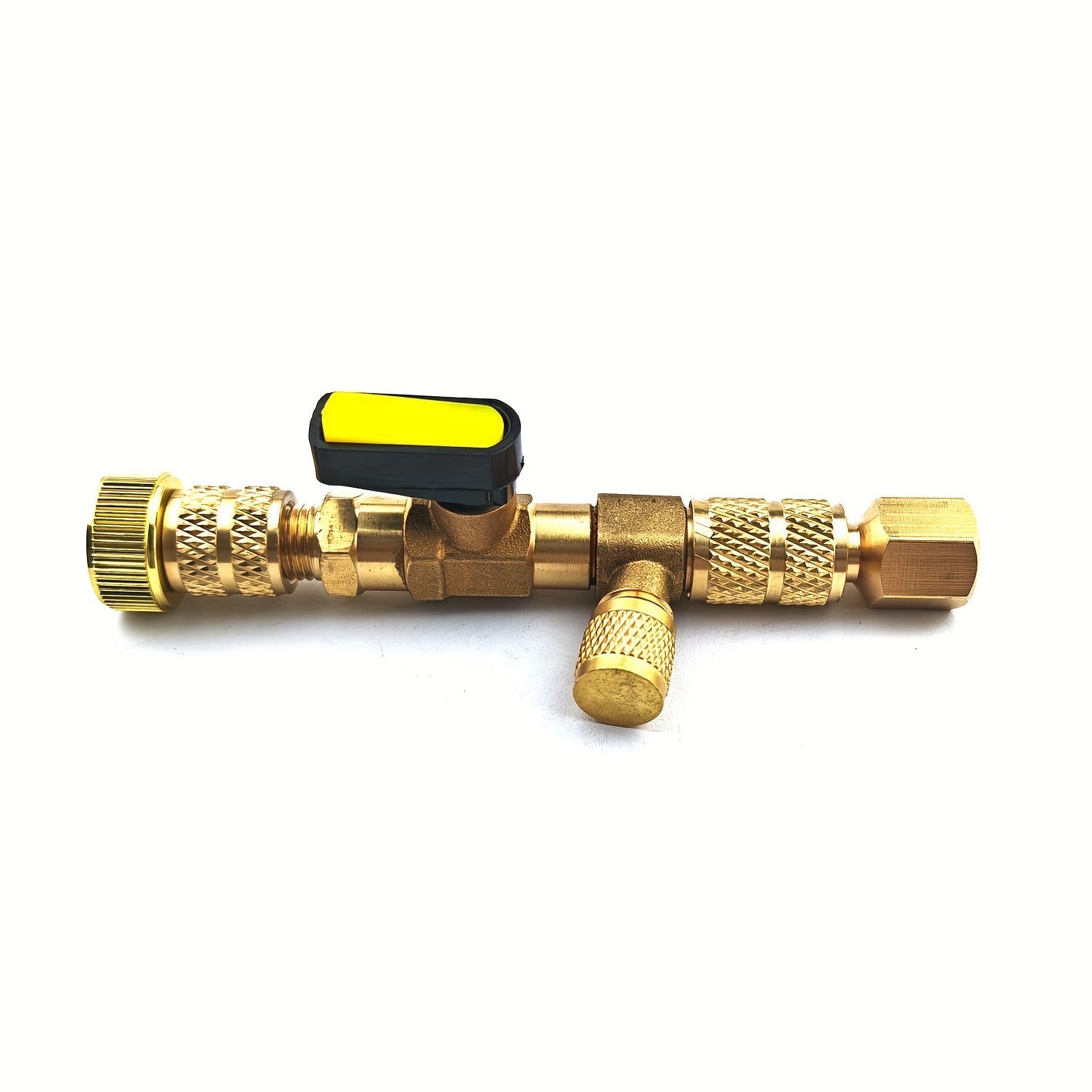 Set of Brass Valve Core Removal Tools with 10 Spare Cores, Dual-Head Design for Easy Installation, Non-Electrical, Anti-Slip Grip, Long-lasting for HVAC, Air Conditioning, and Automotive Care