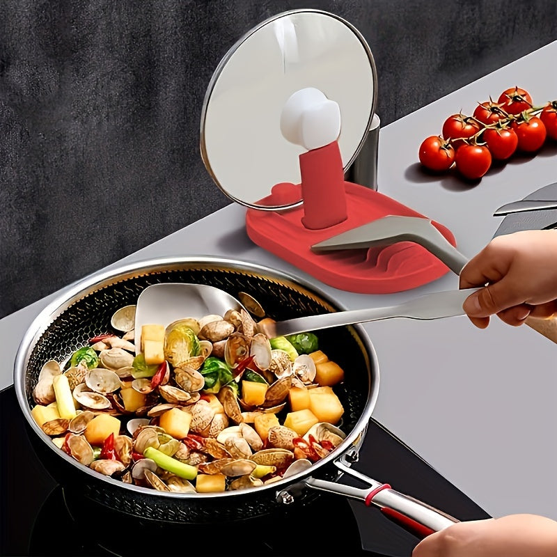 1 pc Multipurpose Kitchen Tool Holder for Home or Restaurant, for holding pot lids, soup spoons, spatulas, and other kitchen utensils. Can be folded for easy storage and organization.