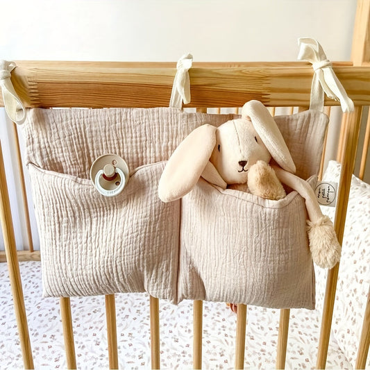 Multi-functional hanging diaper caddy storage bag featuring COZYPANDA print. This nursery organizer is perfect for holding diapers and accessories, serving as a diaper stacker for your changing table.